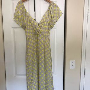 Tan chartreuse dress